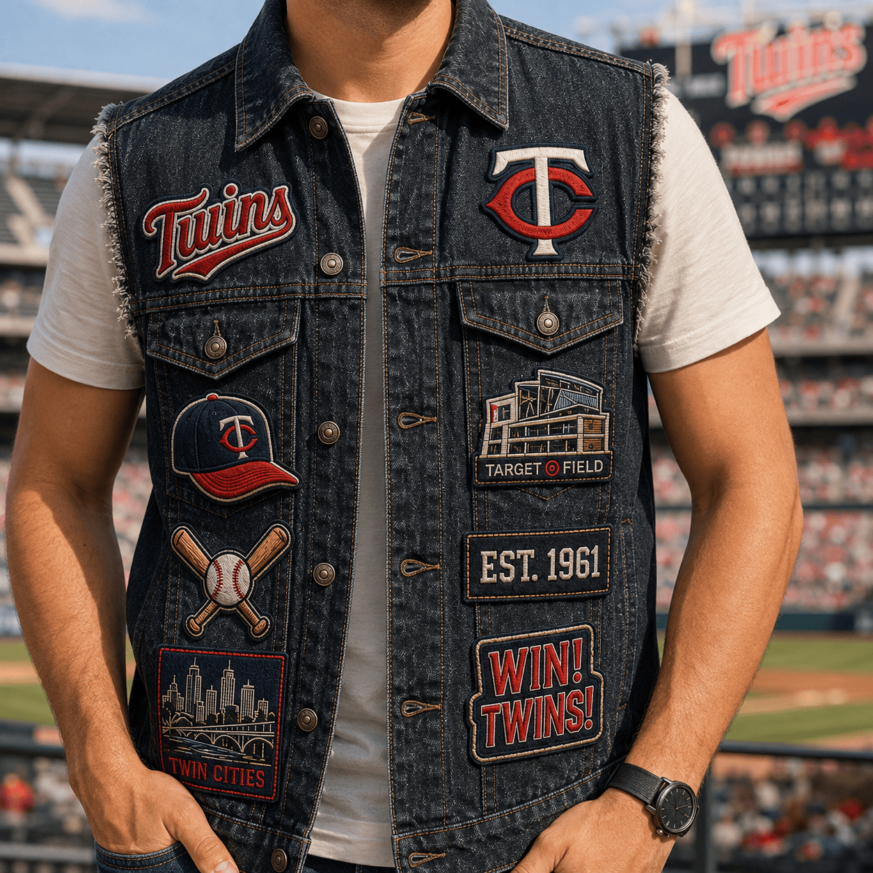MNST PREMIUM DENIM VEST HQH